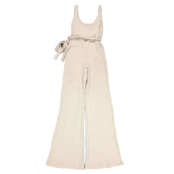 Princess Polly Cream Jumpsuit - Picture 1 of 7